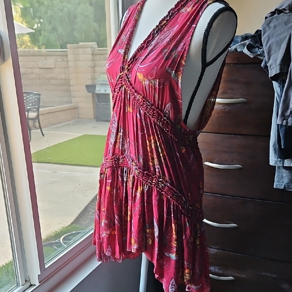 Free People High Low Floral Dress Or Tunic